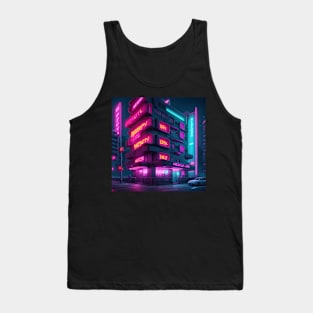 Neon Hotel in the cyberpunk Tank Top